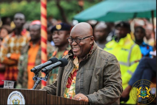 President Akufo-Addo addressing a durbar at Hohoe