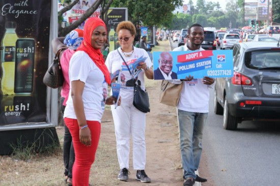 Samira Bawumia joined Angelina Ofori-Atta and others to campaign