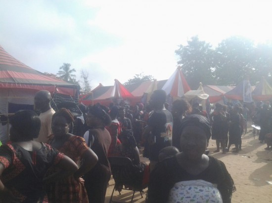 Nkomode’s funeral grounds.