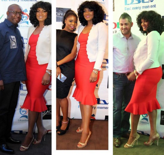 Omotola with friends